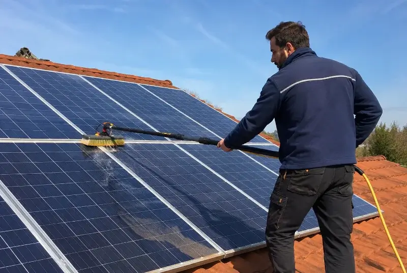 Nettoyage et entretien de panneaux solaires à la Garde-Freinet