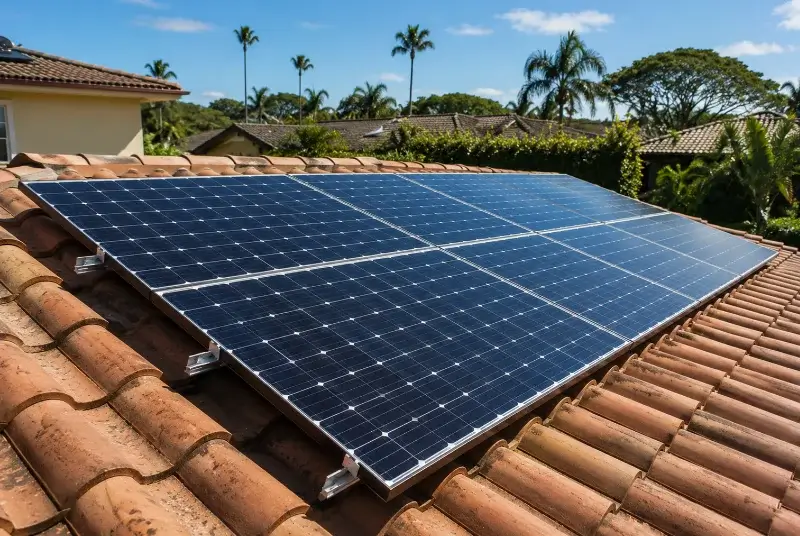 Installation de panneaux solaires à la Garde-Freinet